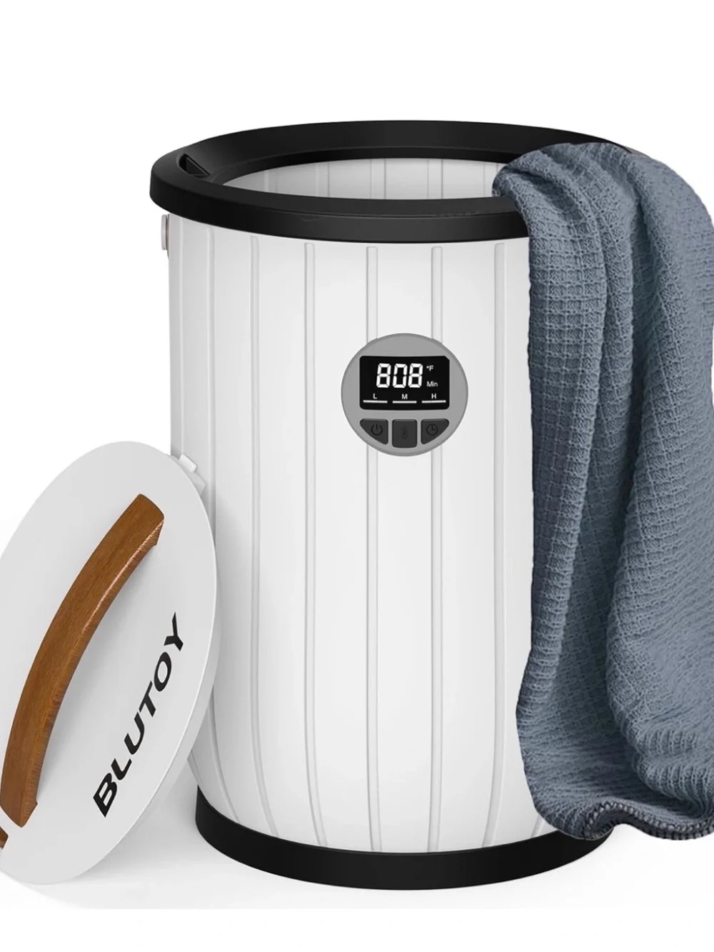 Towel Warmers for Bathroom, 20L Large Bucket with LED Display, 3 Heating Modes